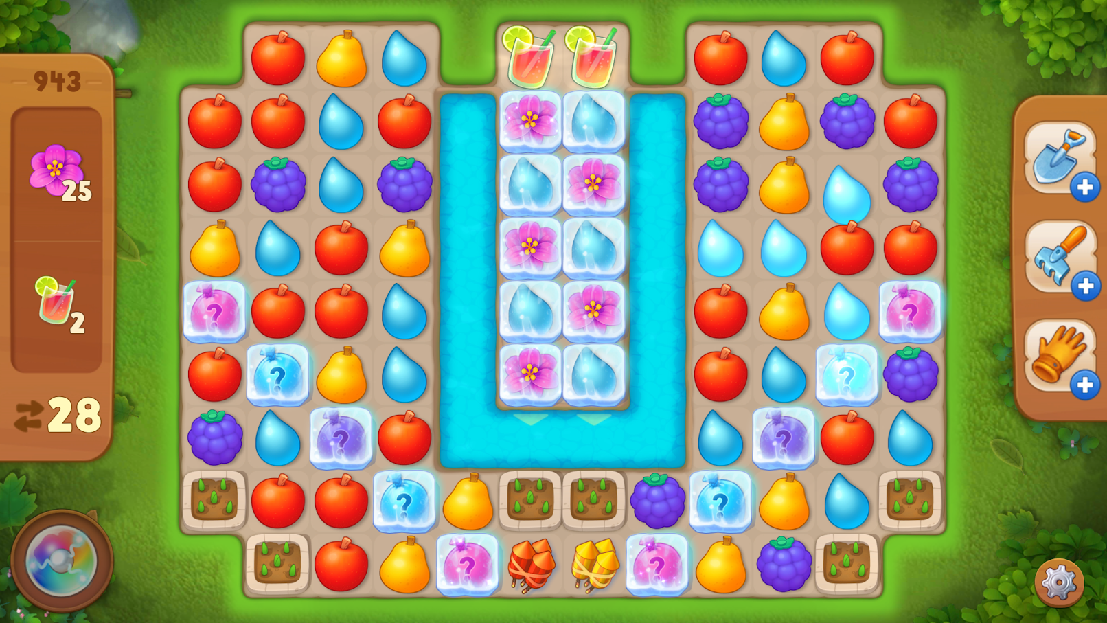 Gardenscapes Screenshot 1 - Best pictures of the game for Nintendo 3DS and other consoles at GamesMojo.com