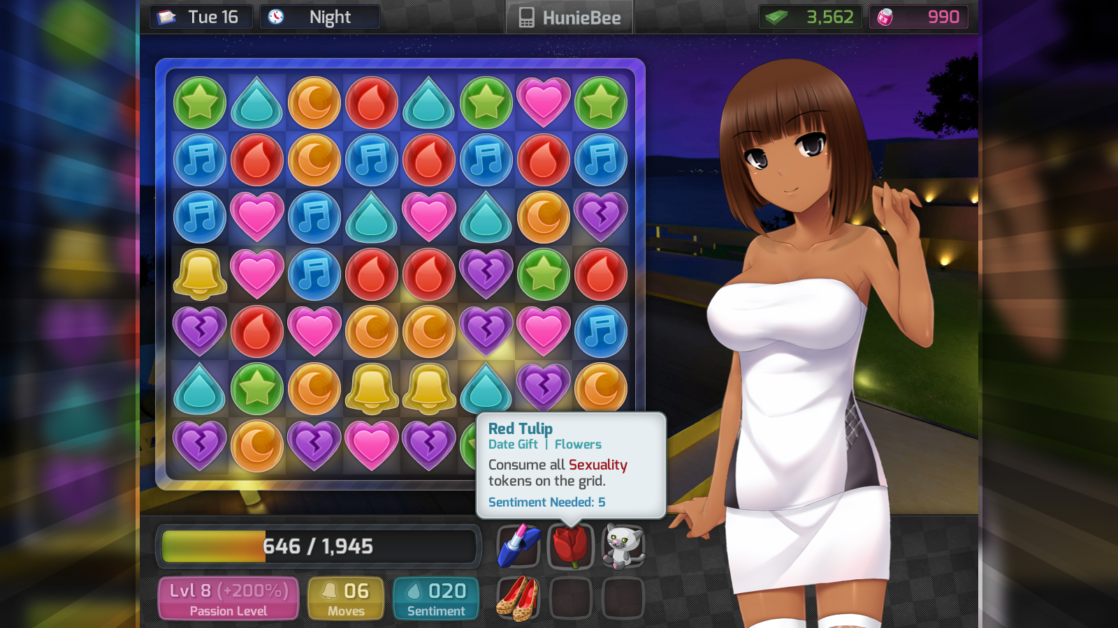 HuniePop Screenshot 1 - Best pictures of the game for Windows PC, Mac, Linux and other consoles at GamesMojo.com