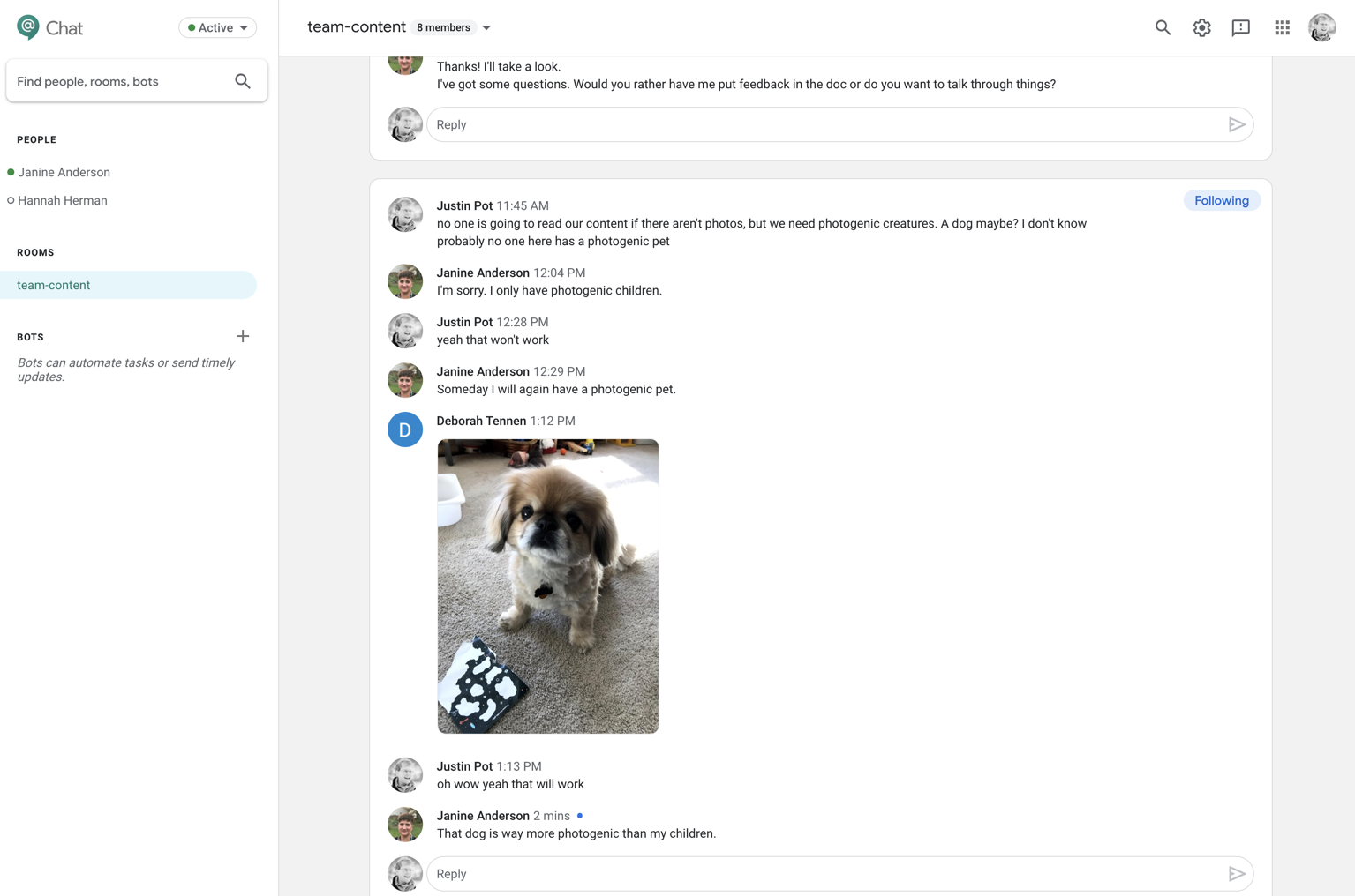 Google Chat Screenshot 1 - Best pictures of the game for Windows PC and other consoles at GamesMojo.com